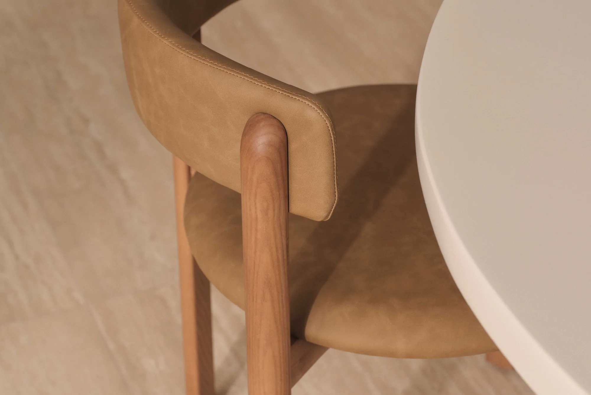 Tan Bellino Dining Chair - Image 3
